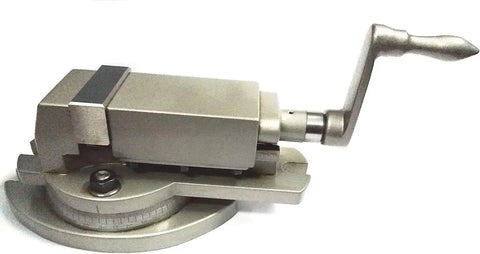 Beefy Cast Iron Precision Milling Vise With 3 Inch Jaw Width 75 Millimeters And 360-Degree Swivel Base For Precise Angle Adjustments Heavy-Duty Metalworking Clamp Great For DIY Shop Projects, side view