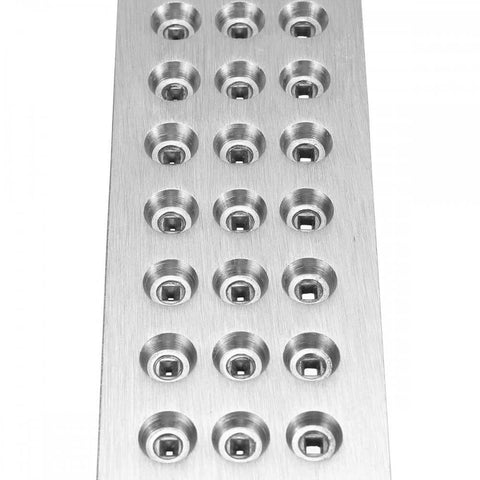 Pro Grade Tungsten Carbide Steel Wire Draw Plate With 30 Square Holes From 3.00mm To 0.50mm for jewelry and metal wire work
