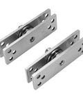 Heavy Duty Stainless Steel Pivot Door Hinge Built To Last, 360 Degree Concealed Pivot With Glossy Ball Core For Wood, Aluminum, And Glass Doors, Hidden Concealing Design, Easy Install And Included Hardware, stainless steel hinges