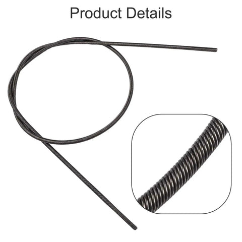 Easy Fit No-Fuss Flexible Driver Shaft Inner Cable Replacement for Brushcutters Fits FE55, FS36, FS38, FS40, FS45, FS50, FS72, FS75, FSE60, FSE71, FSE81 1.23 Meter Length With 5mm Square Shaft And 6mm Diagonal For Smooth Power Transfer. Close-up of cable texture and coiled length.