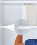 Self Locking Shelf Pins 5mm Plastic Pegs For Kitchen Cabinets And Book Shelves, easy install demonstration in living space.