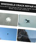 Windshield Crack Repair Kit For Cars Portable Glass Repair For Laminated Windshields Chips And Small Cracks Quick DIY Scratch And Chip Fix