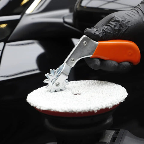 Polishing Pad Conditioning Brush And Spur Tool Set For Buffing Pads, Wool Buffing Pad Cleaner And Foam Pad Brush, Car Buffing Pad Cleaning Tool For Woolen Pads, Pro Grade Polishing Maintenance Kit