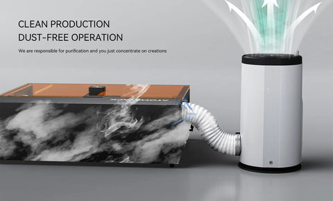 7 Layer Fume Purifier For P1 5W Laser Engraver D3 Air Purifier With Activated Carbon And HEPA Filter Kicks Odor And Smoke