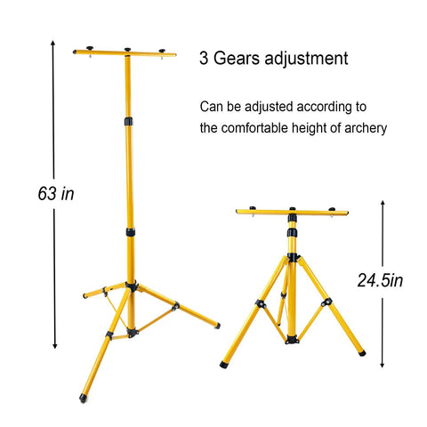 Heavy Duty Beefed Up Archery Target Stand For Backyard Practice With Compound And Recurve Bows Adjustable Height And Stable Base