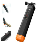 Floating Selfie Stick With Bluetooth Remote Waterproof Hand Grip For GoPro Hero 13 12 11 10 9 8, 30cm orange grip