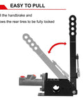Hydraulic Handbrake Adjustable Ebrake Long Lever Handle For Drift Track Rally Racing Master Cylinder 0.75 Inch