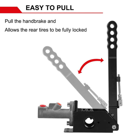 Hydraulic Handbrake Adjustable Ebrake Long Lever Handle For Drift Track Rally Racing Master Cylinder 0.75 Inch