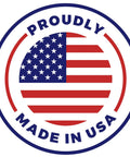 Proudly Made in USA badge for Smallest Wall Gate Protector For Stairs And Doorways, Keeps Walls Safe From Pet Gates And Baby Gate Spindles.