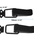 Heavy Duty Car Bumper Clips 4 Pack Quick Release Hasps For Trunk And Bumper Billet Steel Fasteners, measured dimensions