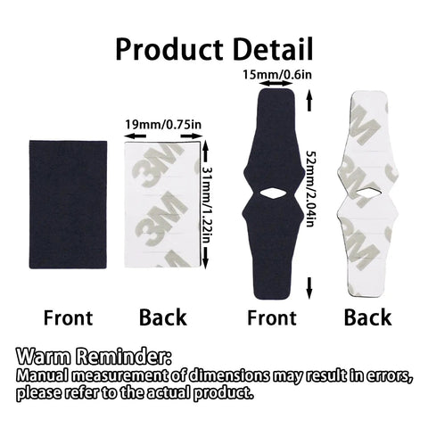 Product dimensions for Anti Slip Arrow Rest Sticker Kit For Compound Bows Drop Away Archery Felt Tape Set Of 4
