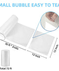 Two Pack 12 Inch By 72 Foot Nylon Bubble Wrap Roll Heavy Duty Three Sixteenths Inch Perforated Every Twelve Inches For Moving