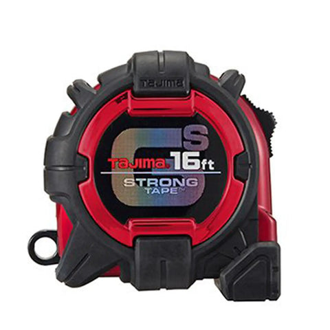 Pro Grade Tape Measure 16 Ft By 1 In GS Lock Standard Scale With Shock Resistant Case And Acrylic Coated Steel Blade Built Tough