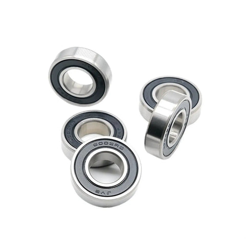 Top Notch Double Sealed Deep Groove Ball Bearings 6004RS Set Of 2, featuring ABEC 7 precision 20x42x12mm for industrial use.