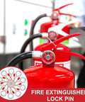 Fire Extinguisher Pull Pins Replacement Lock Pins Safety Seal Set for Office and Public Use 10 Pack Durable Metal Latch