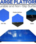 Heavy Duty Industrial Floor Scale 48 By 48 Inches, 5000 Lb Capacity, NTEP Approved with non-slip steel platform and display
