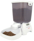 Automatic Pet Feeder With Programmable Digital Timer And Spacious Dry Food Dispenser For Cats And Dogs, 105oz capacity, with portion control feature.