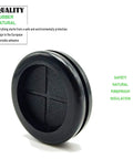 Close-up of Rubber Grommets For Wiring One And Quarter Inch Hole Double Sided Plugs 25mm Inner Diameter