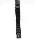 Black Reinforced Nylon Drag Chain Cable Carrier For CNC Machines, built tough, 1 meter length, R18 bend radius