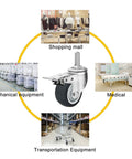 Heavy Duty Industrial Caster Wheels With Swivel And Brake for various equipment and settings