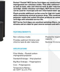 Big Blue Carbon Water Filter For Whole House 20 Inch Non Cellulose Carbon Impregnated Pleated Cartridge 20x4.5 10 Micron