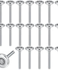 Beefed Up 20 Pack Steel Garage Door Rollers Replacement Kit With 1.8 Inch Wheels And 10 Ball Bearings For 2 Inch Tracks