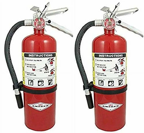 Two Pack Tough As Nails Five Lb Abc Fire Extinguisher Rock Solid Multi Purpose Dry Chemical For Home Garage And Shop Top Shelf Emergency Safety Tool With Quick Trigger And Wide Spray Pattern Designed For Kitchen Grease And Electrical Fires