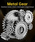 5V DC Gear Motor With Flat Shaft High Torque 11 RPM Output For Smart Door Lock metal gears close-up