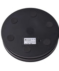 Smooth Mingzhe Motorized Rotate Display Stand With Led Lighting And Remote For Photo Shoots, black base with rubber feet.