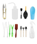 Do It All Succulent Planting Tool Set With Watering Pot And Riser, 14-Piece Garden Kit For Indoor Outdoor Plant Care, multi-tool kit