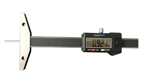 Depth Gauge Vernier Caliper 0 To 100mm With 85mm Measurement Surface And 10mm Thickness For Superior Stability Pro Grade Stainless Steel