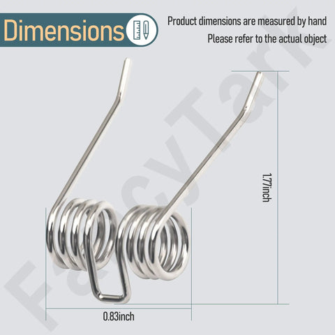Durable Steel Dethatcher Tines For Lawn Dethatchers 27022 29272 2500600G dimensions shown with 0.83x1.77 inch size