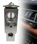 Universal Car A C Expansion Valve Metallic Anti Wear Replacement Part For Most Cars Trucks SUVs, shown near car interior
