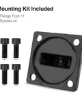 Heavy Duty Foot Flange Mount Bracket For 63mm SC Series Pneumatic Cylinders, Single Ear Style with 4 Mounting Screws