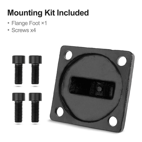 Heavy Duty Foot Flange Mount Bracket For 63mm SC Series Pneumatic Cylinders, Single Ear Style with 4 Mounting Screws