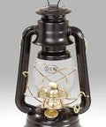 Original 76 Oil Lantern Black With Gold Trim For Camping And Home Use Burns About 11 Hours On 8 Oz Fuel 10 Inch Tall Globe Burner