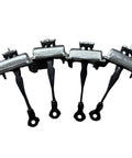 Door Hinge Set 4 Piece For Lincoln MKX 2007 2014 Front And Rear Hinged Check Strap Limit Rod Stops Heavy Duty Metal