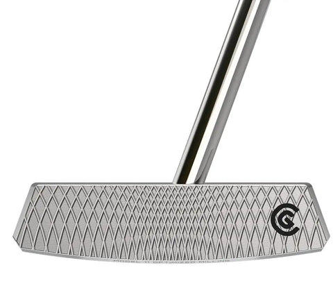 Close-up of HB Soft 2 Putter Model 11 35 Inch Center Shafted With Oversized Grip Right Hand Silver Finish Speed Optimized Face