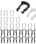 Ford Fuel Line Clips Kit 30 Pack Plastic Retainers For Three Eighths And Five Sixteenths Inch Fuel Hoses Quick Disconnect Replacement Car Tool Set Durable Burr Free Edges Corrosion Resistant For Ford Vehicles arranged in rows