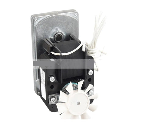 Top Gear Industrial Automation Motor Electronics Accessory Replacement Part That Slams Into Place For Machinery And Equipment Without A Hassle Or Need To Modify Your Whole System Today, showing a motor with fan and metal casing.