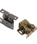 Easy Install Twin Double Roller Door Latch For Cupboard Cabinet And Drawer With No Fuss Gentle Close Roller Buffers Keeps Doors Secure Portable Double Roller Catch For Furniture
