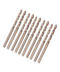 HSS M35 Cobalt Twist Drill Bits Set 4mm Pack Of 10 For Stainless Steel And Hard Alloys Pro Grade Precision Cutting Bits With 135 Degree Split Point