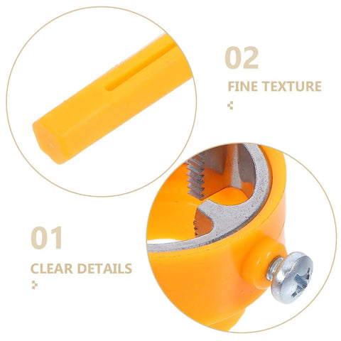 Ditch That Rusty Pipe Job! Get The Ultimate Two Piece Manual PVC Threader Set With Tap Die And Stainless Wrench showing detailed plastic die and stainless handle.