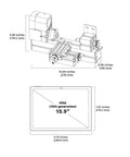 High Power Mini Metal Lathe 36W With 20000Rpm Speed Benchtop Digital Machine dimensions with iPad for size reference