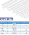UL Listed 205 Piece Heat Shrink Tubing Kit With Three Point Five Inch Length Clear Three To One Shrink Ratio Waterproof sizes chart