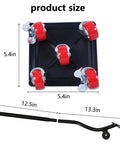Heavy Duty Furniture Dolly For Moving Large Furniture And Appliances With Five 360 Degree Rotating Rubber Wheels, product dimensions