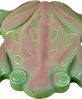Frog Shaped Concrete Mold For DIY Garden Stepping Stone Pathway Durable ABS Plastic Reusable 14.5 Inch By 13.15 Inch By 1.7 Inch For Outdoor Yard Decor And Walkways, top view showing detailed frog texture.