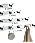 Heavy Duty Chrome Wall Hook Handles Daily Hustle In Bathrooms And Kitchens While Snagging Towels Keys And Coats To Stay Put On Tile Or Drywall Locks Down Solid With Zero Rust After Quick Install, showcasing hooks.