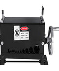 Heavy Duty Manual Wire Strippers For Copper Cable Cutting 1.5 To 15mm Range with caution labels and large wheel for stripping.