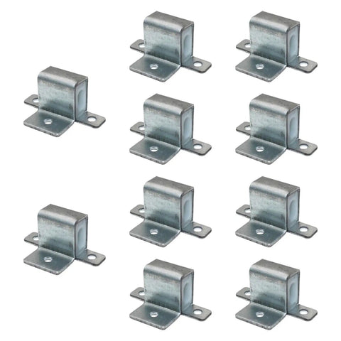10x Heavy Duty Sofa Spring Clips With Silent Rubber Buckles Stop Creaking Noise Perfect For Repairing Couches, Chairs, Beds, And Car Seats In Style Without Breaking The Bank Today. Silver metal sofa spring clips, 10-pack
